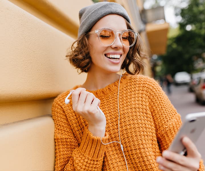 Woman with a phone