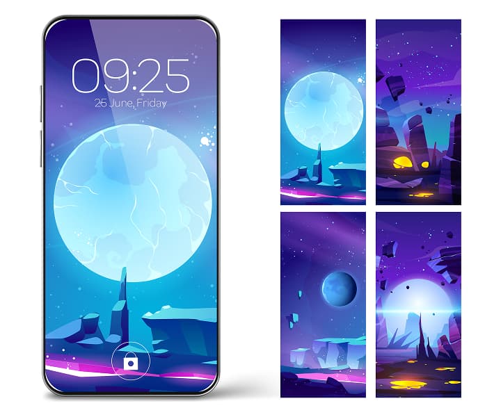 Screen Illustrations examples